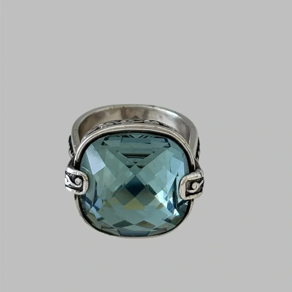 Brighton "VENUS RISING" Swarovski Crystal Solitaire Ring! Size 8 silver plated - Picture 8 of 8
